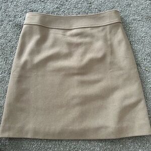 J. Crew Tan Mini Skirt